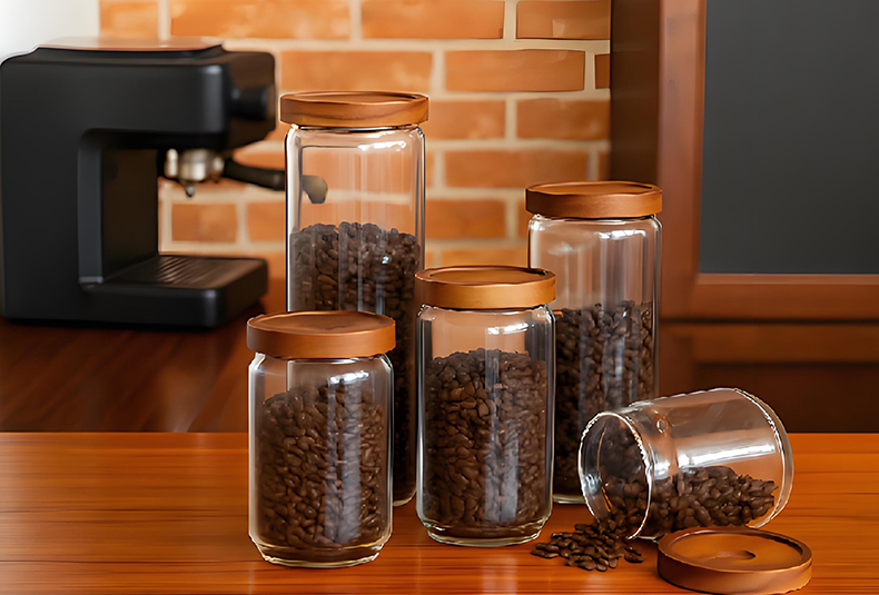 WISHOME Deer - Shaped Bamboo Lid Borosilicate Glass Storage Jars Main Product Image